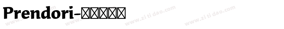 Prendori字体转换