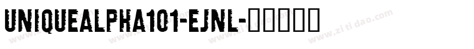 UniqueAlpha101-eJnl字体转换