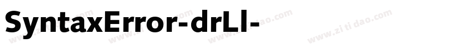 SyntaxError-drLl字体转换