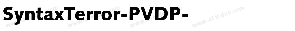SyntaxTerror-PVDP字体转换