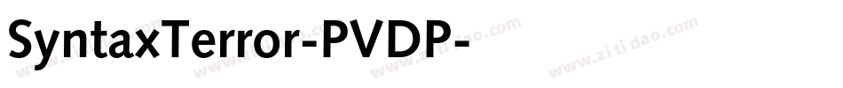 SyntaxTerror-PVDP字体转换
