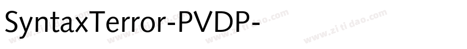 SyntaxTerror-PVDP字体转换