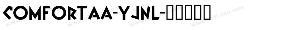 Comfortaa-YJnL字体转换