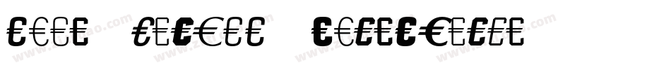 GoudySansEF-BoldItalic字体转换