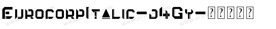EurocorpItalic-j4Gy字体转换