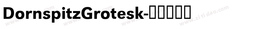 DornspitzGrotesk字体转换
