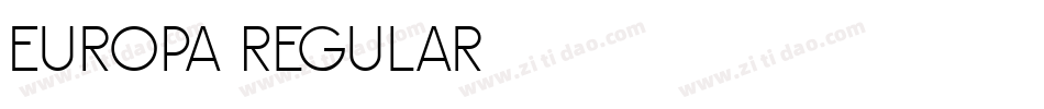 Europa-Regular字体转换