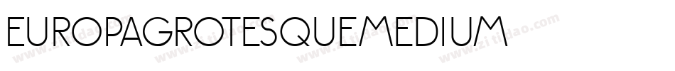EuropaGrotesqueMedium字体转换