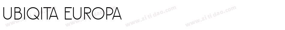Ubiqita_Europa字体转换
