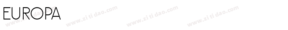 europa字体转换