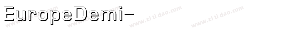EuropeDemi字体转换