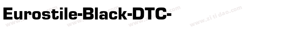 Eurostile-Black-DTC字体转换