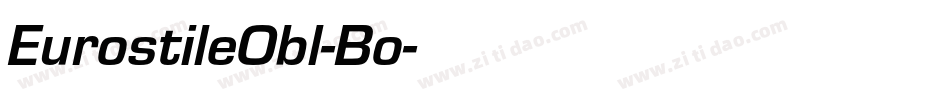 EurostileObl-Bo字体转换