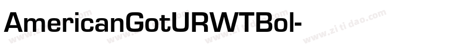 AmericanGotURWTBol字体转换