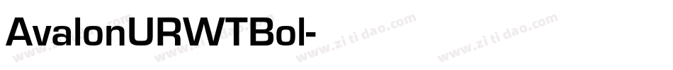 AvalonURWTBol字体转换