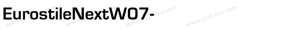 EurostileNextW07字体转换