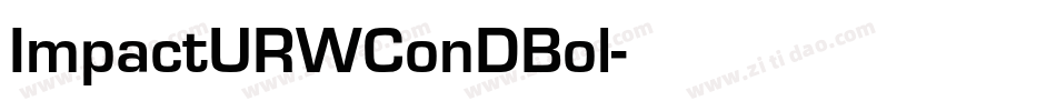 ImpactURWConDBol字体转换