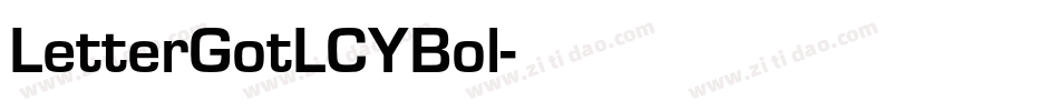 LetterGotLCYBol字体转换