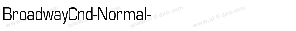 BroadwayCnd-Normal字体转换