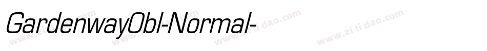 GardenwayObl-Normal字体转换