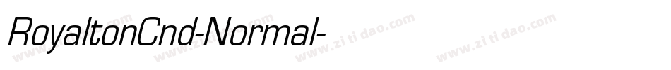 RoyaltonCnd-Normal字体转换