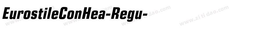 EurostileConHea-Regu字体转换