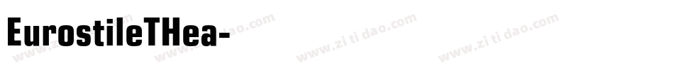 EurostileTHea字体转换