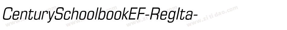 CenturySchoolbookEF-RegIta字体转换