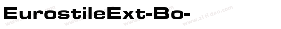 EurostileExt-Bo字体转换