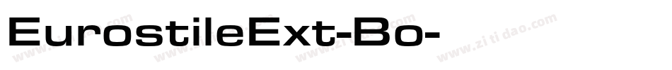 EurostileExt-Bo字体转换
