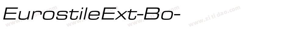 EurostileExt-Bo字体转换