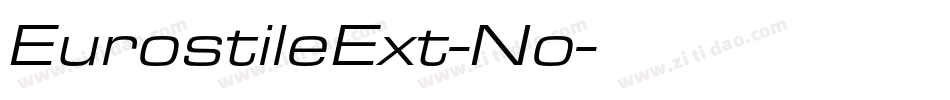 EurostileExt-No字体转换