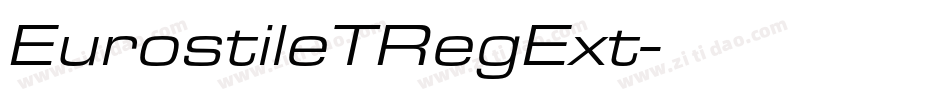 EurostileTRegExt字体转换