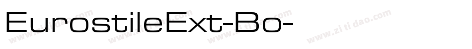 EurostileExt-Bo字体转换
