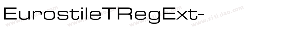 EurostileTRegExt字体转换