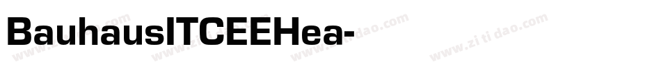 BauhausITCEEHea字体转换