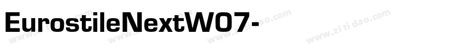 EurostileNextW07字体转换