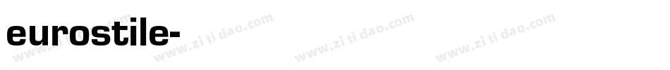 eurostile字体转换