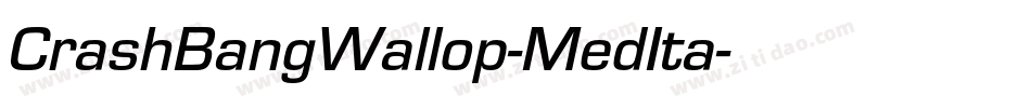 CrashBangWallop-MedIta字体转换