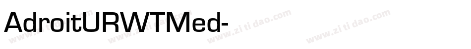 AdroitURWTMed字体转换