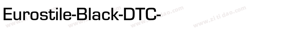 Eurostile-Black-DTC字体转换