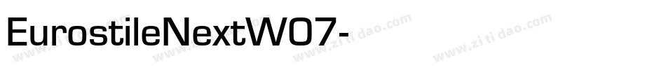 EurostileNextW07字体转换