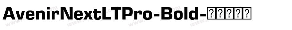 AvenirNextLTPro-Bold字体转换