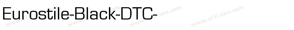 Eurostile-Black-DTC字体转换