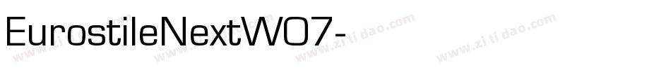 EurostileNextW07字体转换