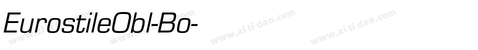 EurostileObl-Bo字体转换