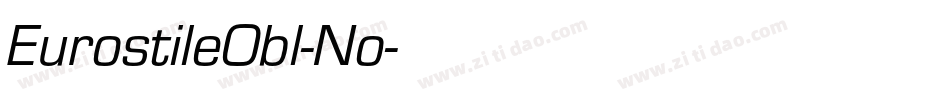 EurostileObl-No字体转换
