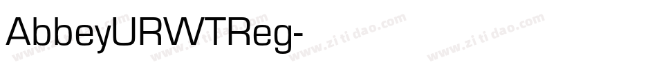 AbbeyURWTReg字体转换