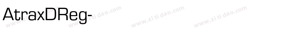 AtraxDReg字体转换