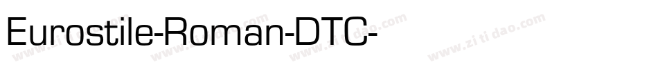 Eurostile-Roman-DTC字体转换